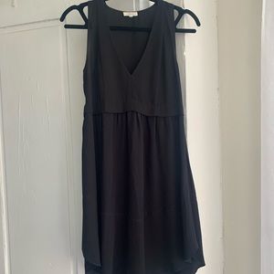 Silk V Neck Dress
